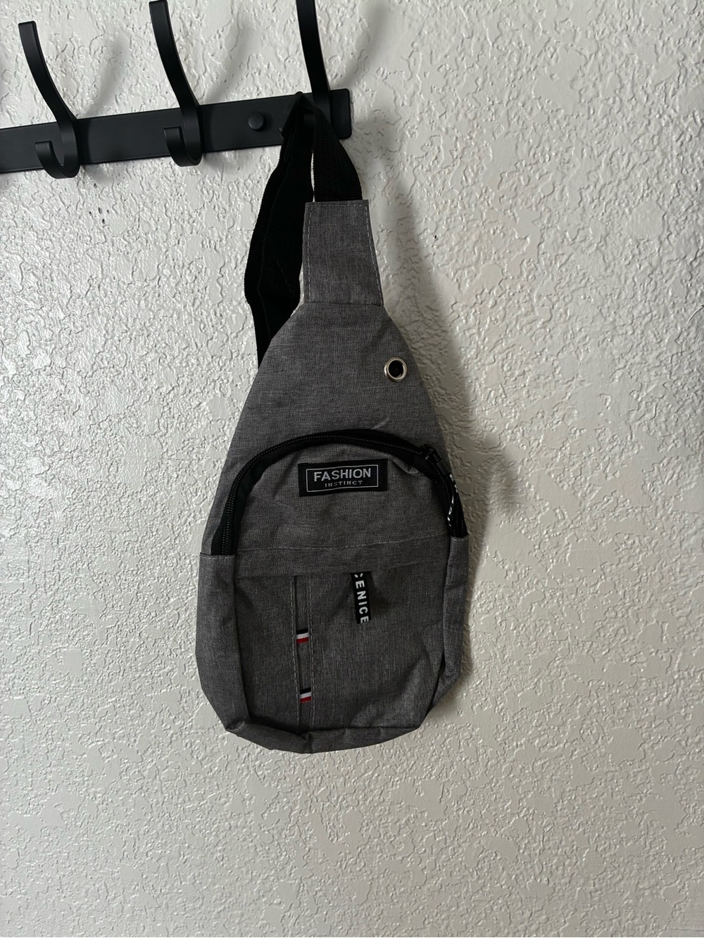 Sling Crossbody Bag for Men - Gray